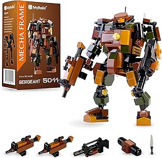 MyBuild Mecha Frame Sergeant – Tactical Sci-Fi Mech Building Set - Model 5011