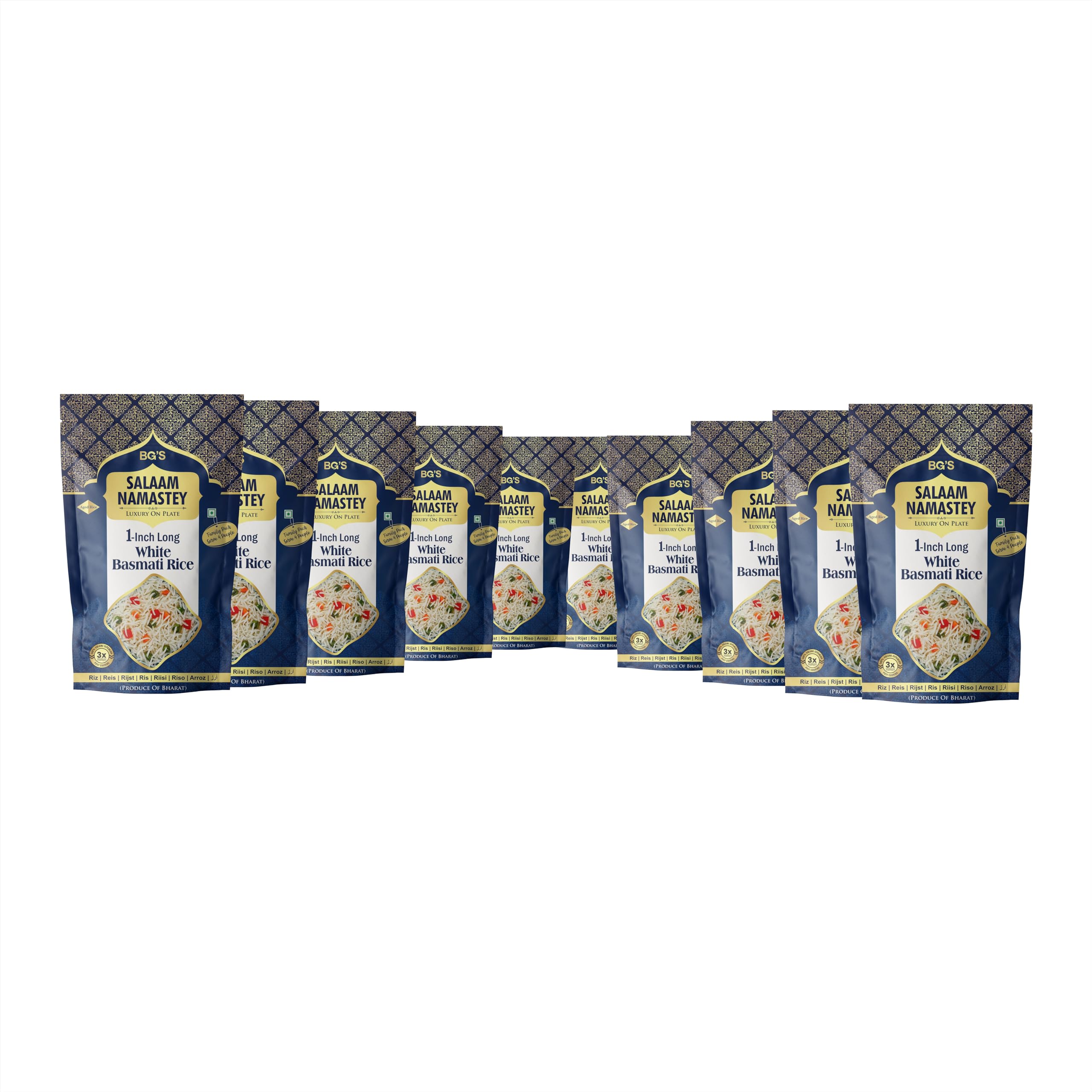 SALAAM NAMASTEY (200g) 1-Inch Long World Longest White Basmati Rice (Pack of 10) (B0CNL7GYM6) Amazon Price History, Amazon Price Tracker