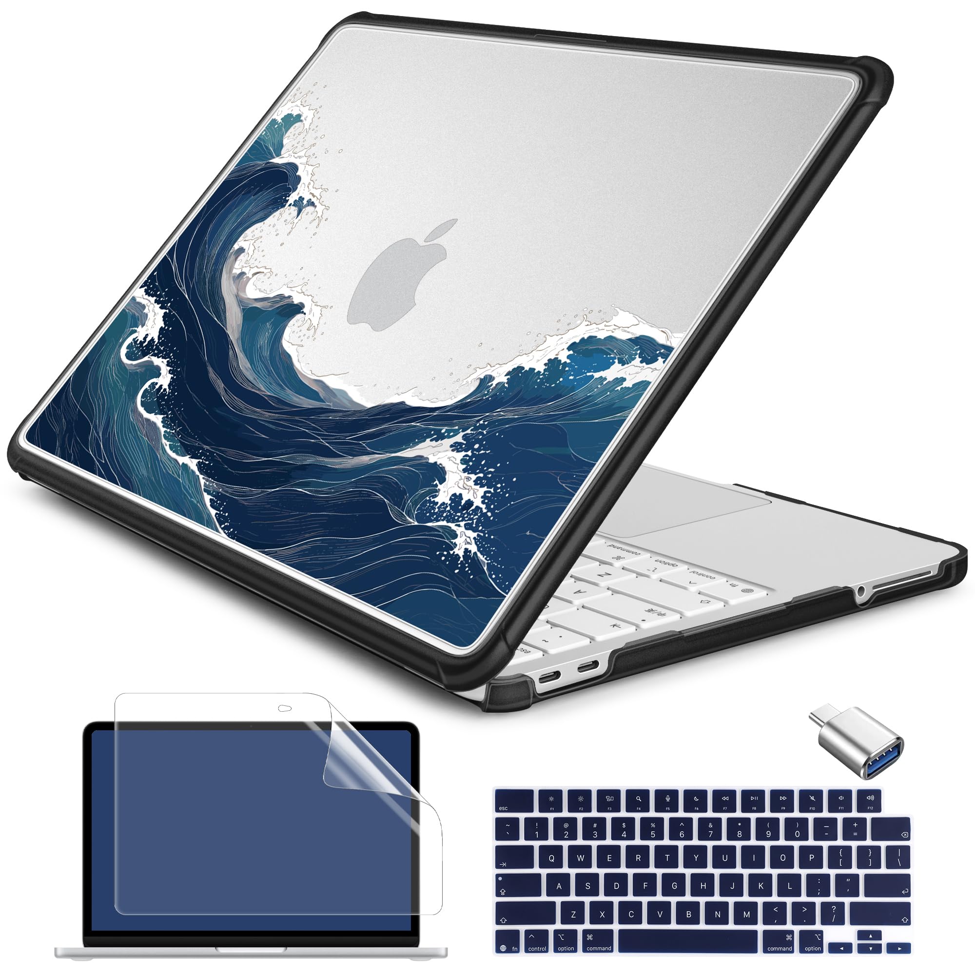 Batianda AstroEdge Hülle für MacBook Neo 13 2026 A3404 Ocean Current Black
