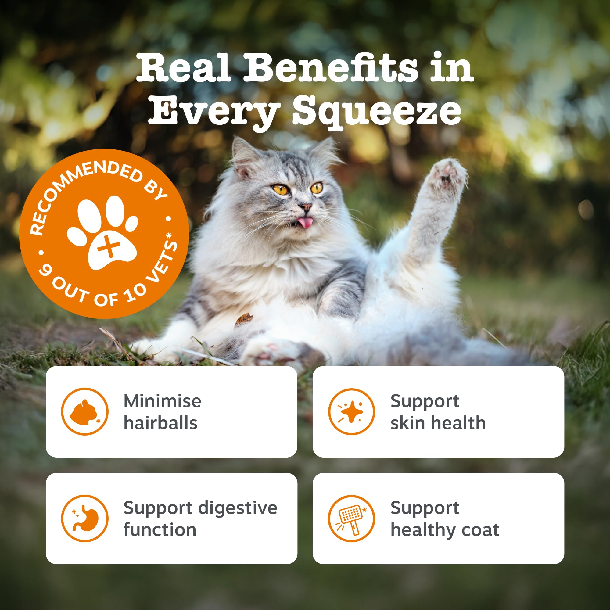 Zesty Paws Pasta anti-bolas de pelo para gatos | Minimiza las bolas de pelo | Digestión | Salud de la piel y el pelaje | Aceite de pescado | OmegaVie | Cáscaras de psyllium | Inulina | Extracto de
