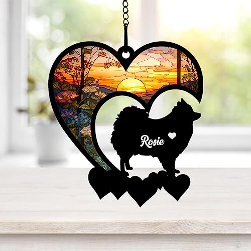 Vista 37 de NAZENTI Atrapasoles personalizado de pastor alemán, atrapasoles personalizado de pastor alemán para pérdida de mascotas, regalo de adorno