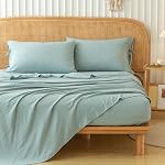 COTTEBED King Size Sheet Set - Comfy Breathable & Cooling Washed Polycotton Bedding Sheets - Hotel Luxury All Season Use Bed Sets - Extra Soft - 16-Inch Deep Pockets - Easy Fit - 4 Piece Set - Grey