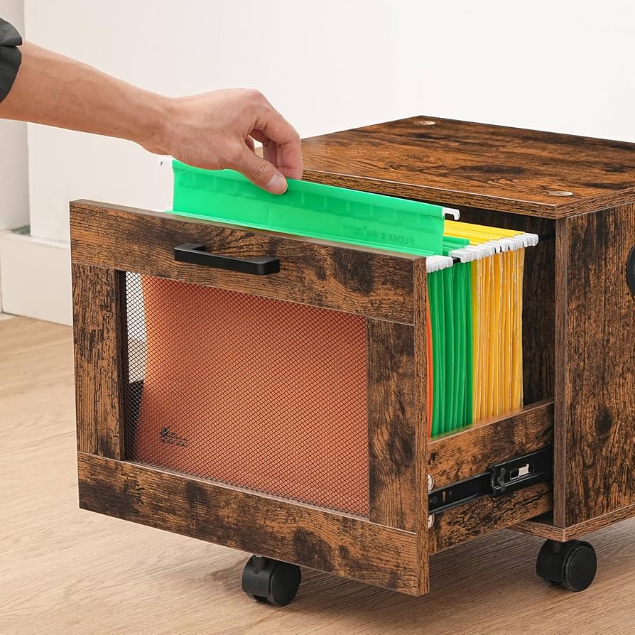 Amazon.com: HOOBRO File Cabinet, Rolling File Cart, Under Desk