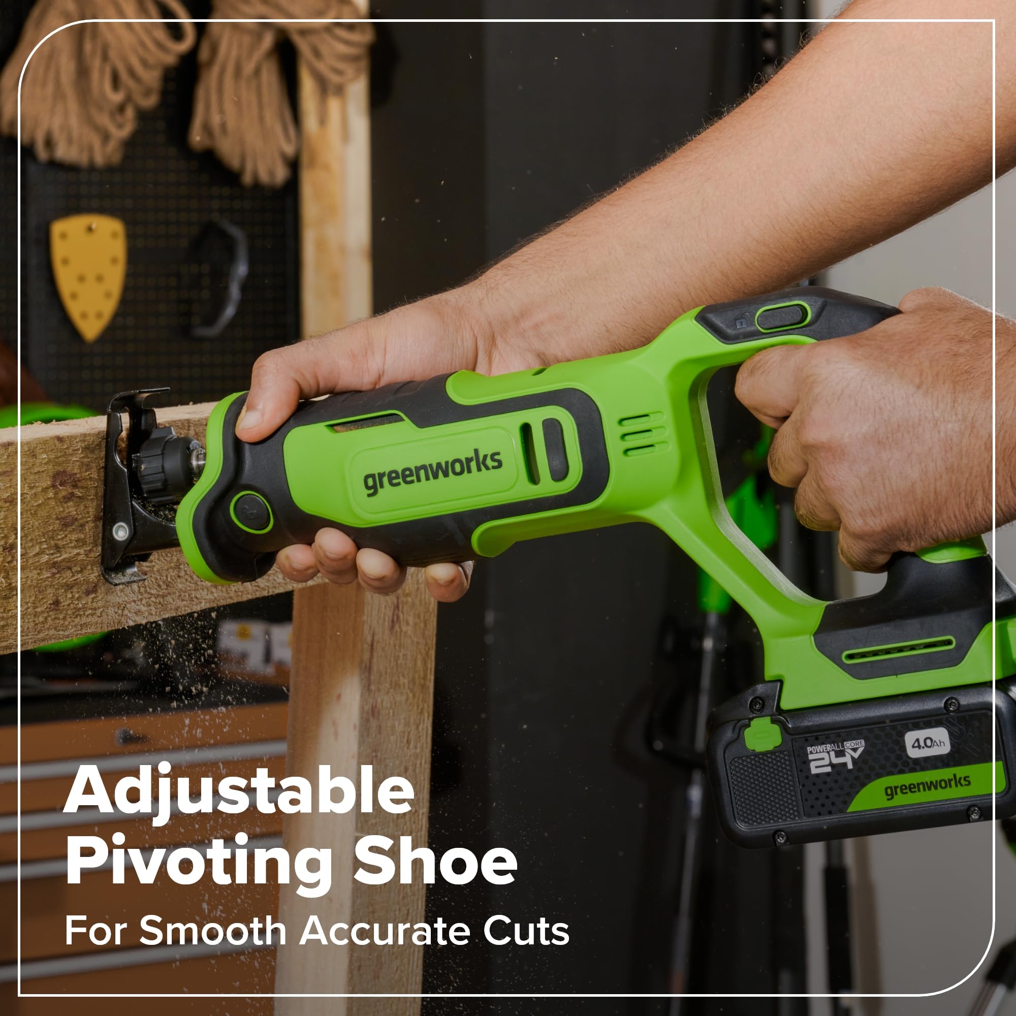 Greenworks 24V combo trapano avvitatore a percussione sega circolare alternativa a calare utensile multifunzione levigatrice torcia