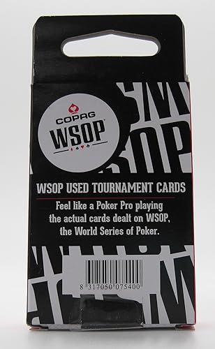 Miniatura 4 de Copag Juego de 2 mazos auténticos repartidos en WSOP usados de plástico naipes Bridge Standard Index