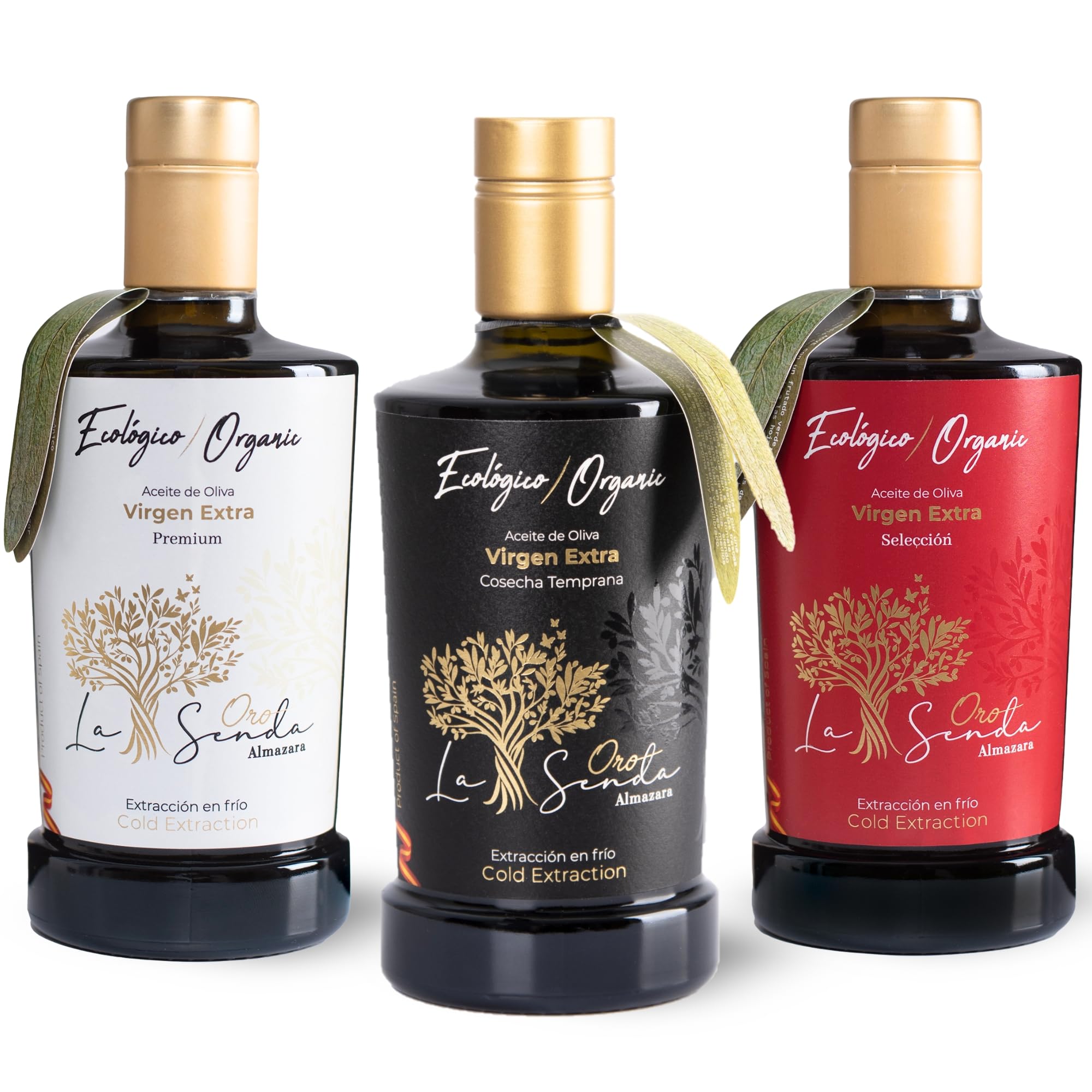 Almazara La Senda Pack 3 Aceite De Oliva Virgen Extra Ecológico (1,5 L) - Cosecha Temprana, Selección Centenaria Y Premium | AOVE DOP Campo Montiel, Extracción al Frío | Regalo Gourmet Especial