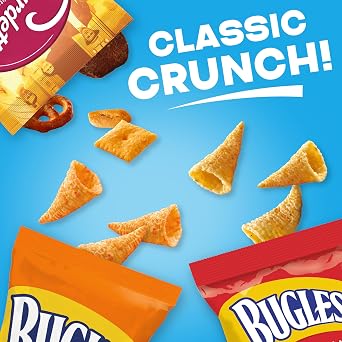 Classic Mix Snack Variety Pack, Bugles Original & Nacho Cheese, Gardetto's Original Recipe, Chex Mix Traditional & Cheddar, 800 ml (20 Bags)