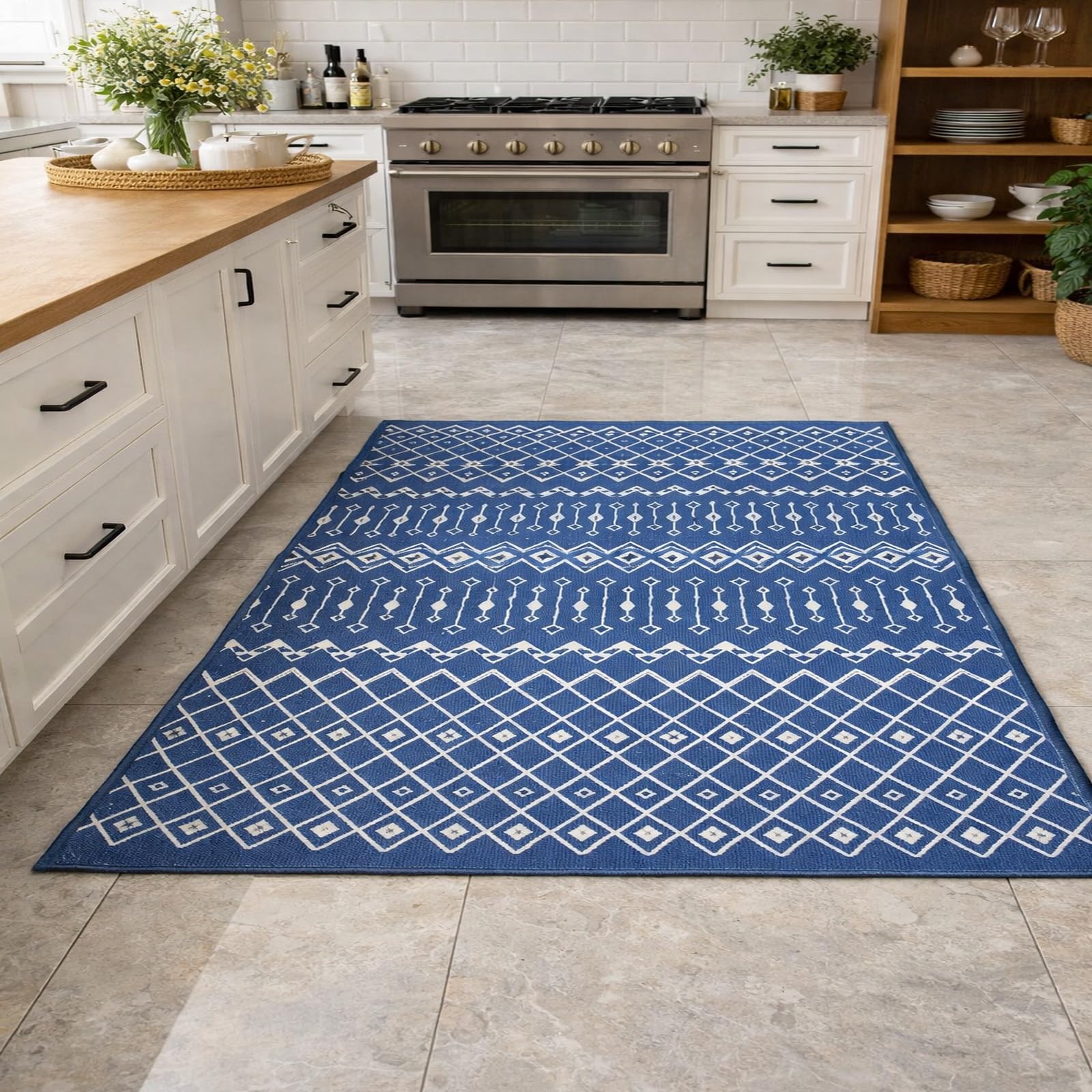 Grand tapis de salon 200x300 cm pour réchauffer un sol froid