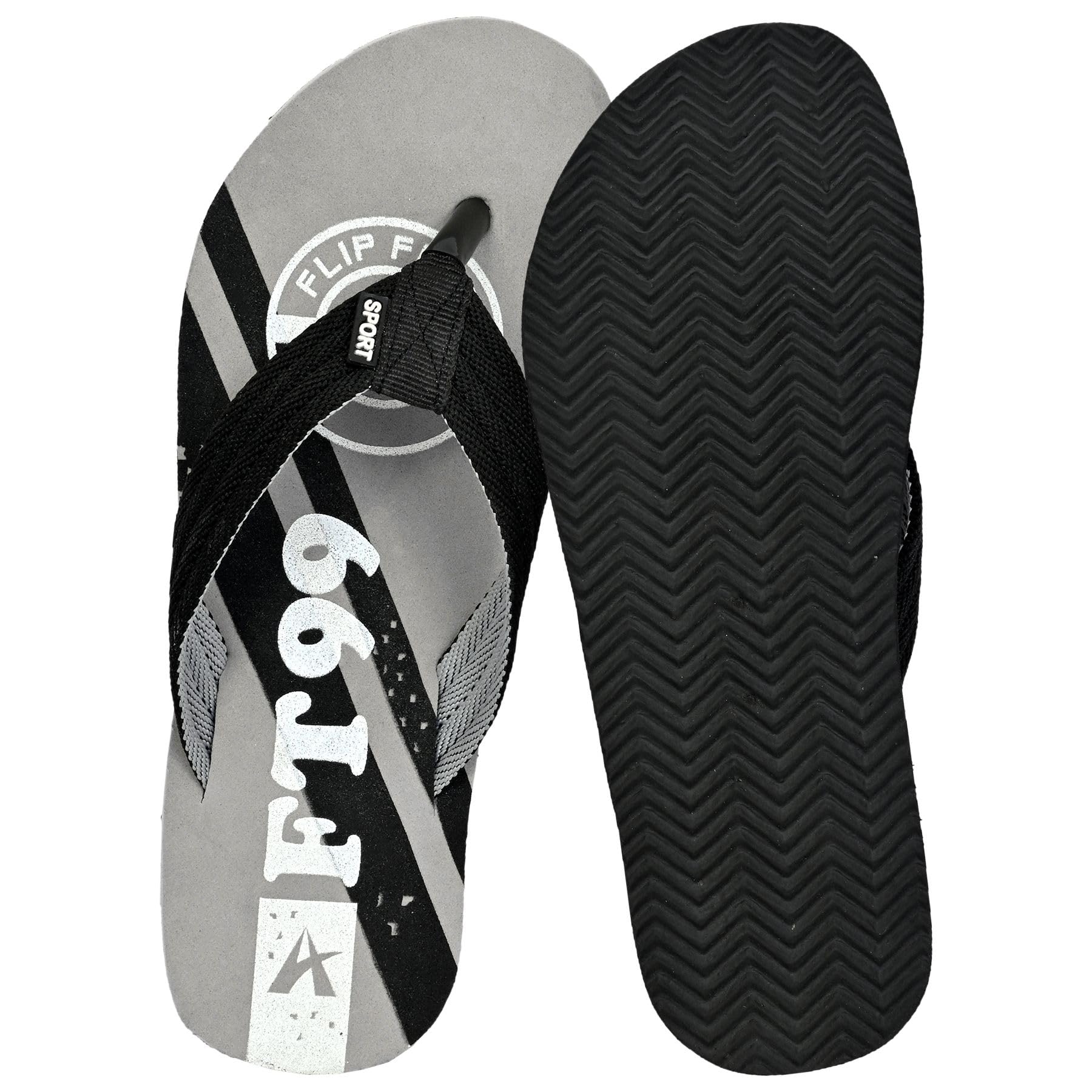 ALTEKMen's Flipflop Daily Use Comfortable AntiSkid Fashinable Casualwear - Grey