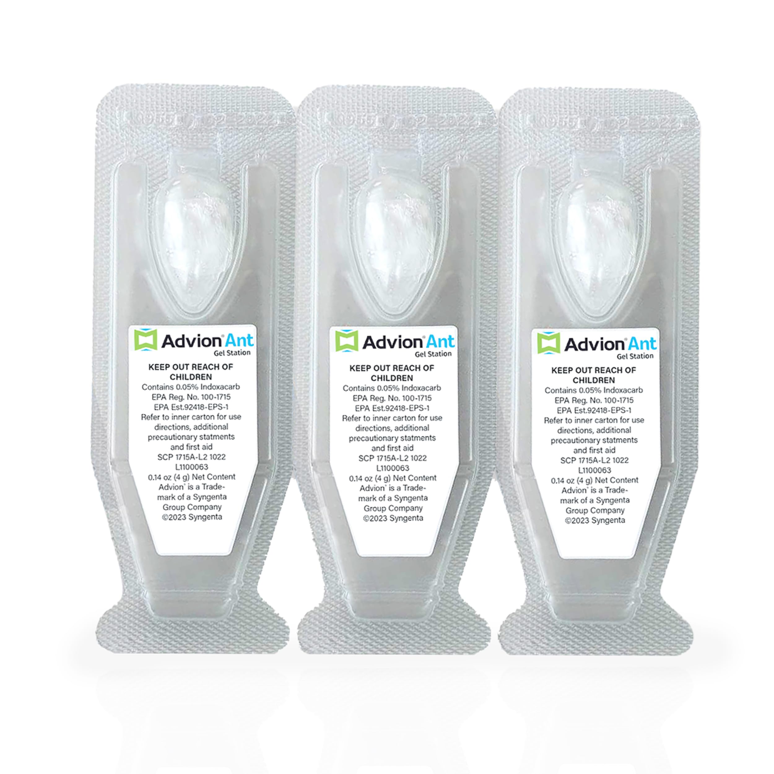 Syngenta Advion Ant Gel Station Insecticide, Ready-to-Use Ant Gel Bait with The Active Ingredient Indoxacarb, Bait for Use Indoor and Outdoor, 1 Box (3 Total Stations)