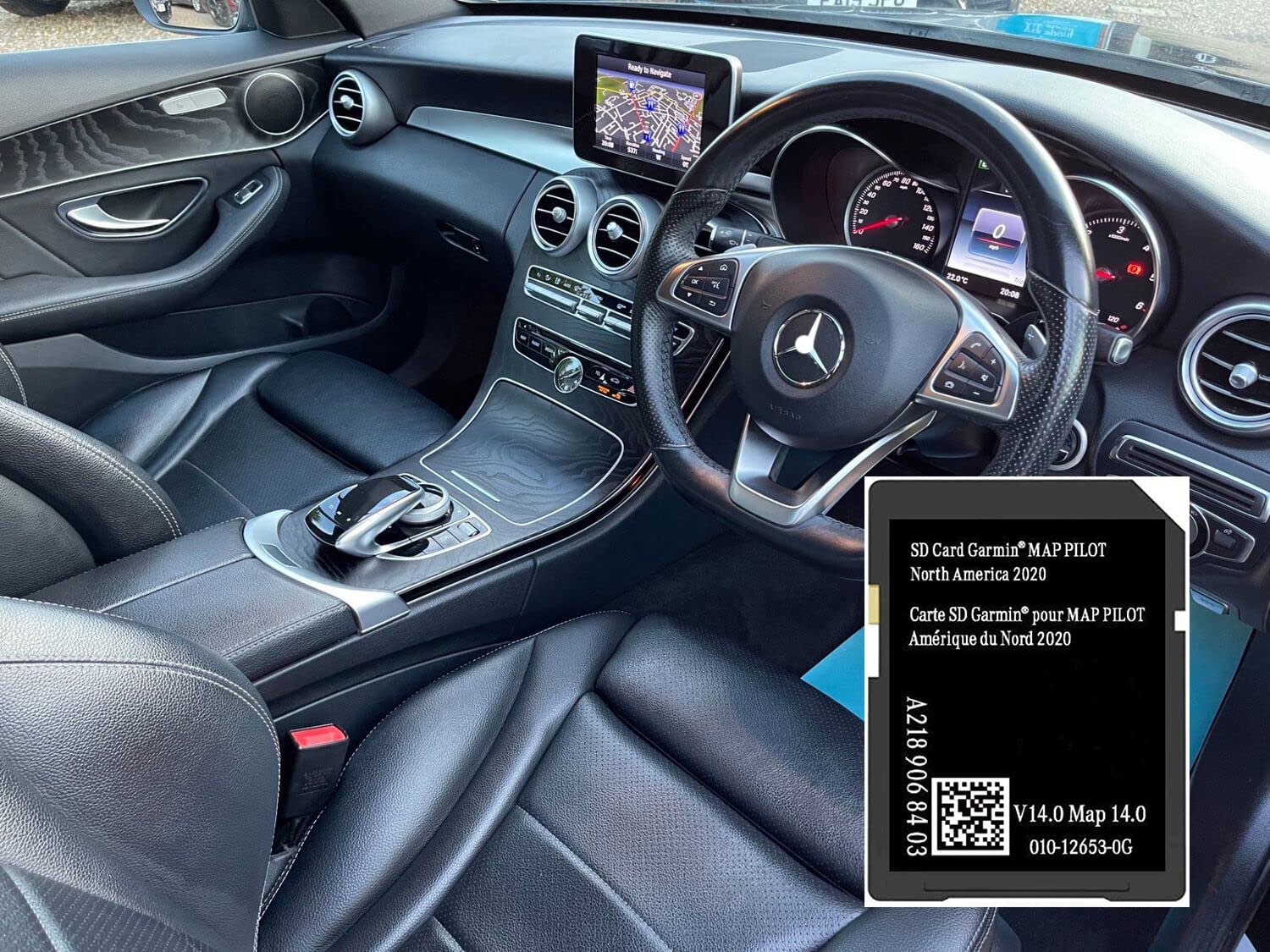 Última versión A2189068403 Tarjeta SD de navegación compatible con Pilot GLC 300 CLA 250 GLA 250 C300, solo apto para sistema NTG 5 Audio 20 (código 522)