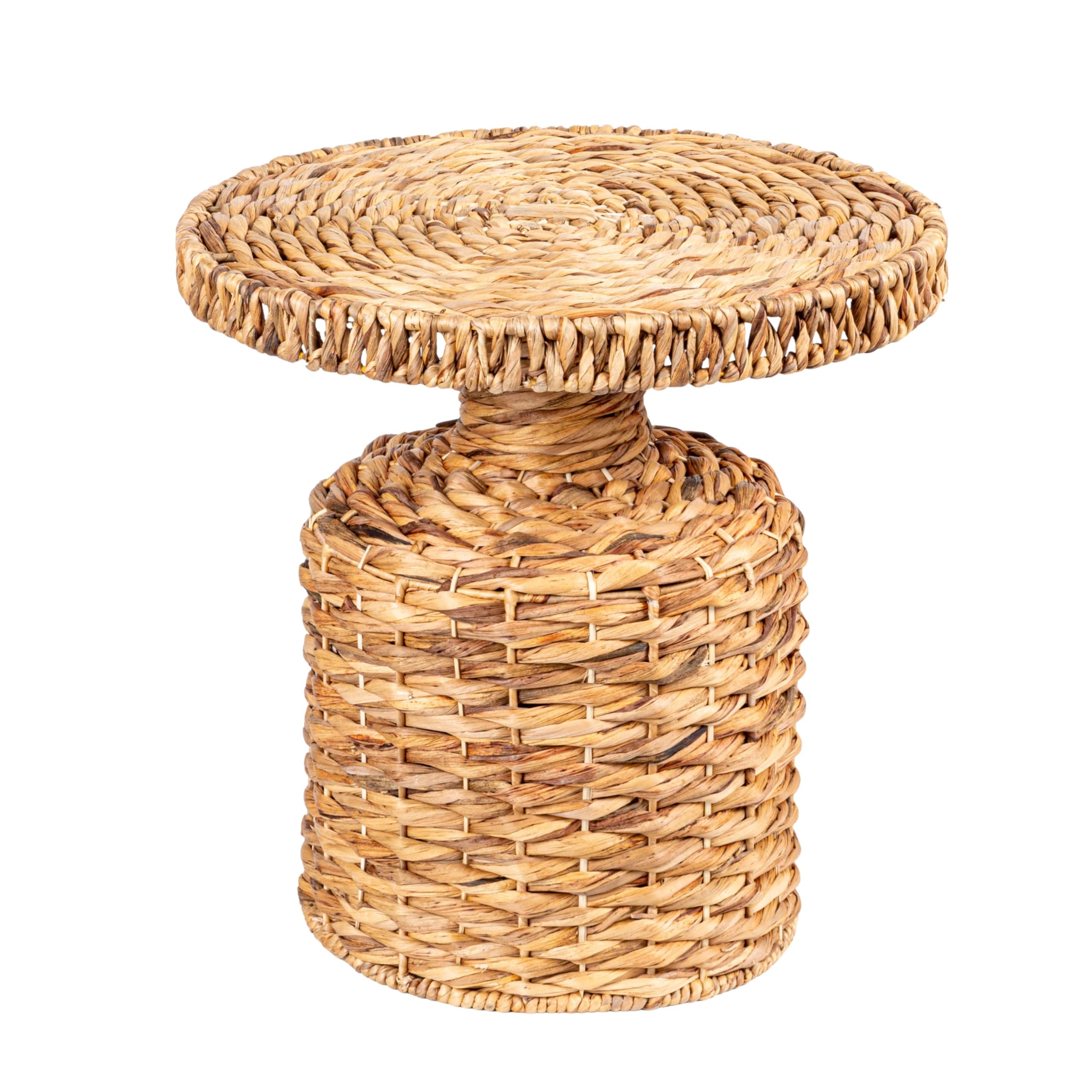 Amazon.com: Bloomingville Beige Natural Water Hyacinth Side Table