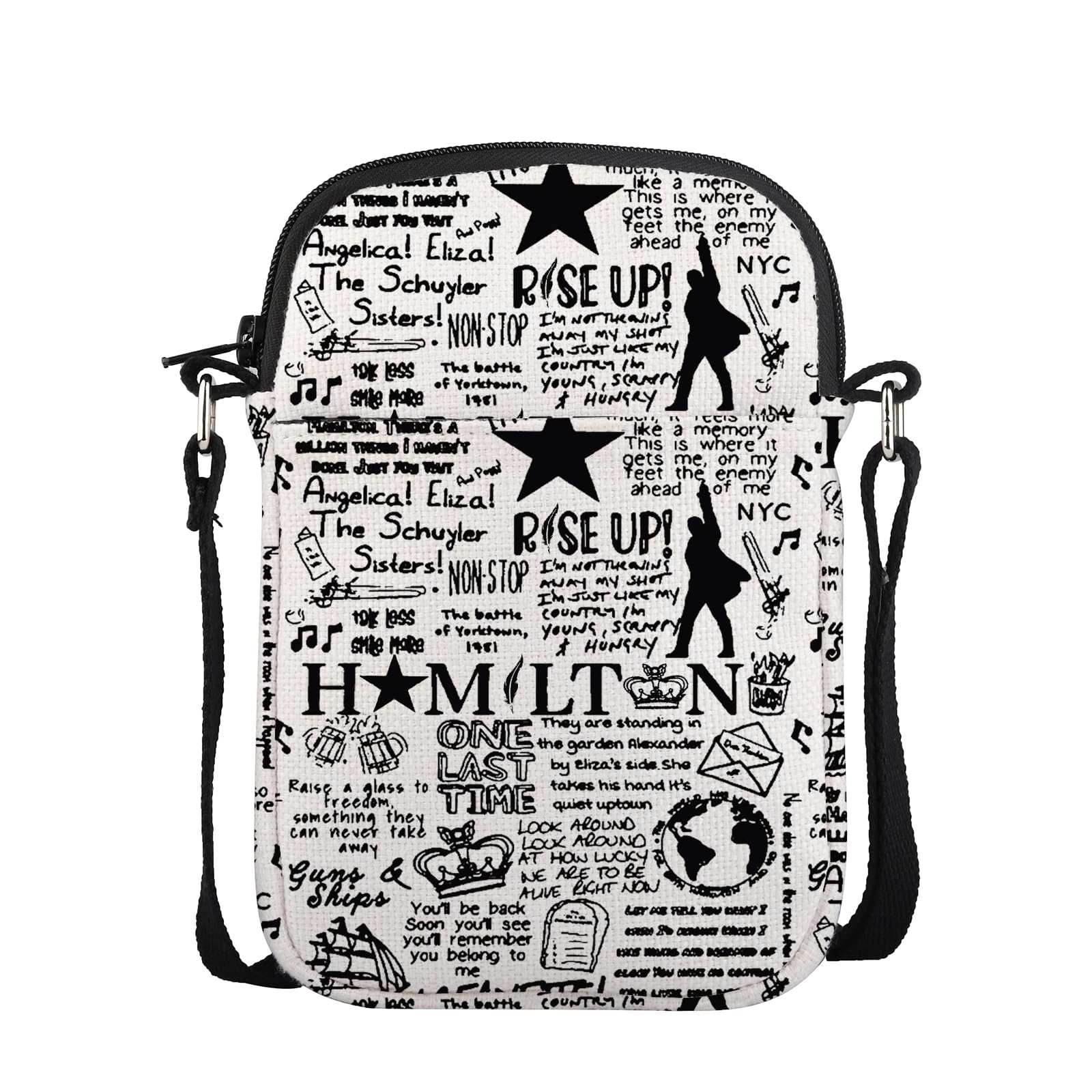 POFULL Musical Lover Crossbody Bag Musical Merchandise Theater Fans Gift