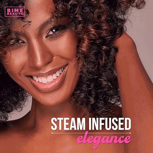 Miniatura 5 de Bime Beauty Curlstream Pro 2023 - Plancha de cerámica para el cabello, alisadora y rizadora 2 en 1 con temperatura ajustable, alisador de pelo de