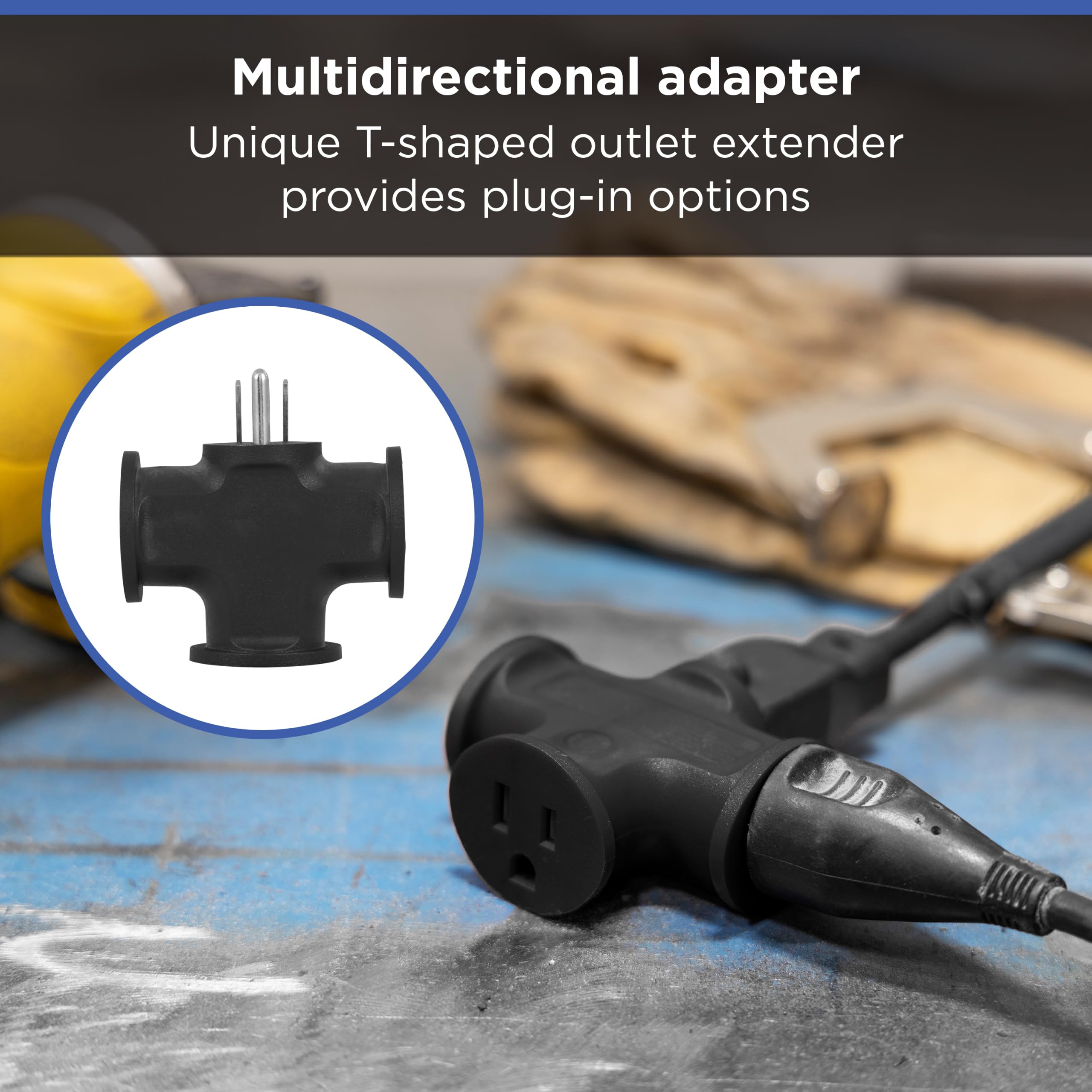 GE 3 Outlet Adapter - Expand Your Power! -2
