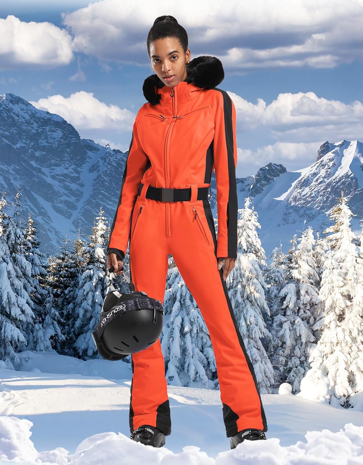 スキーウェア ユニセックス つなぎ 大人用 スノボ スキー 上下セット