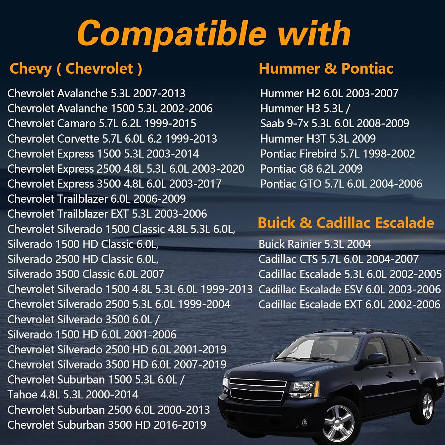 FUSCH High Volume Oil Pump kit with Gaskets & Balancer Bolt Compatible with Chevy Silverado Suburban Tahoe Trailblazer GMC Sierra Yukon XL Cadillac Escalade Rainier，Replace#: M295HV TCS45993 12557840