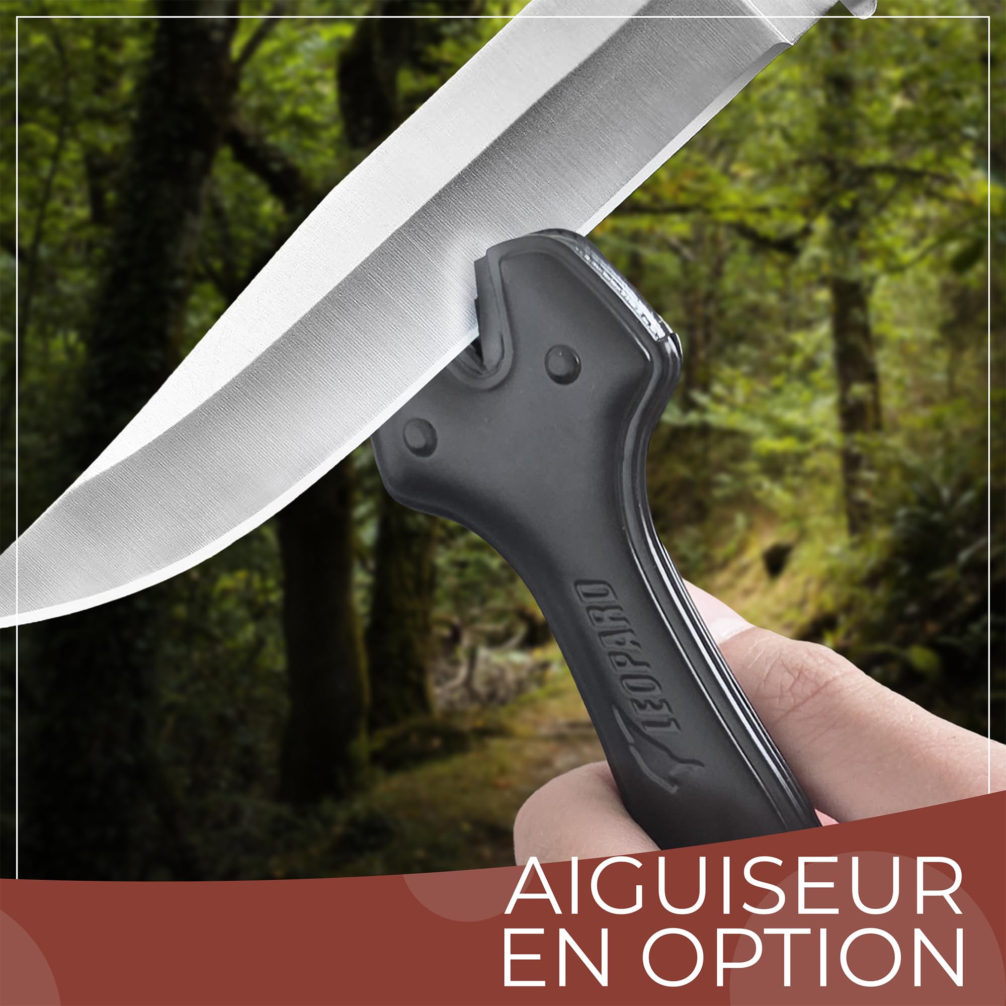 Couteau homme personnalisé - Marque laguiole gravé avec un prénom - Couteau pliant personnalisable - Cadeau Fête des pères - Idée cadeau pour homme, Papa (Marron, Couteau)