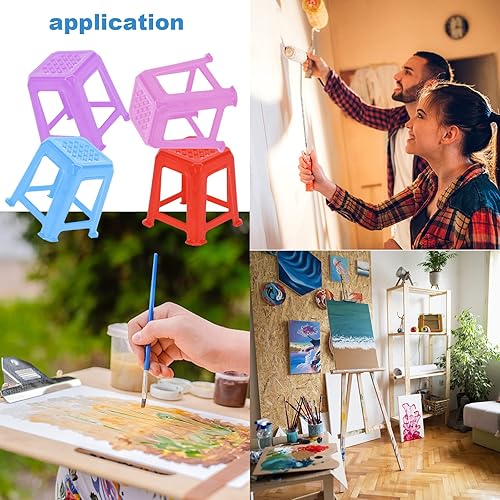 Miniatura 6 de Soporte de pintura de 16 piezas, soportes de lona para pies de lona, mini soportes de lona fluida que no se saltan, soportes de soporte de lona de