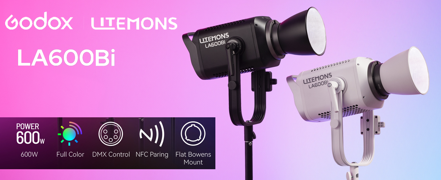 Amazon.com : Godox Litemons LA600Bi LED Video Light with Carry Bag 