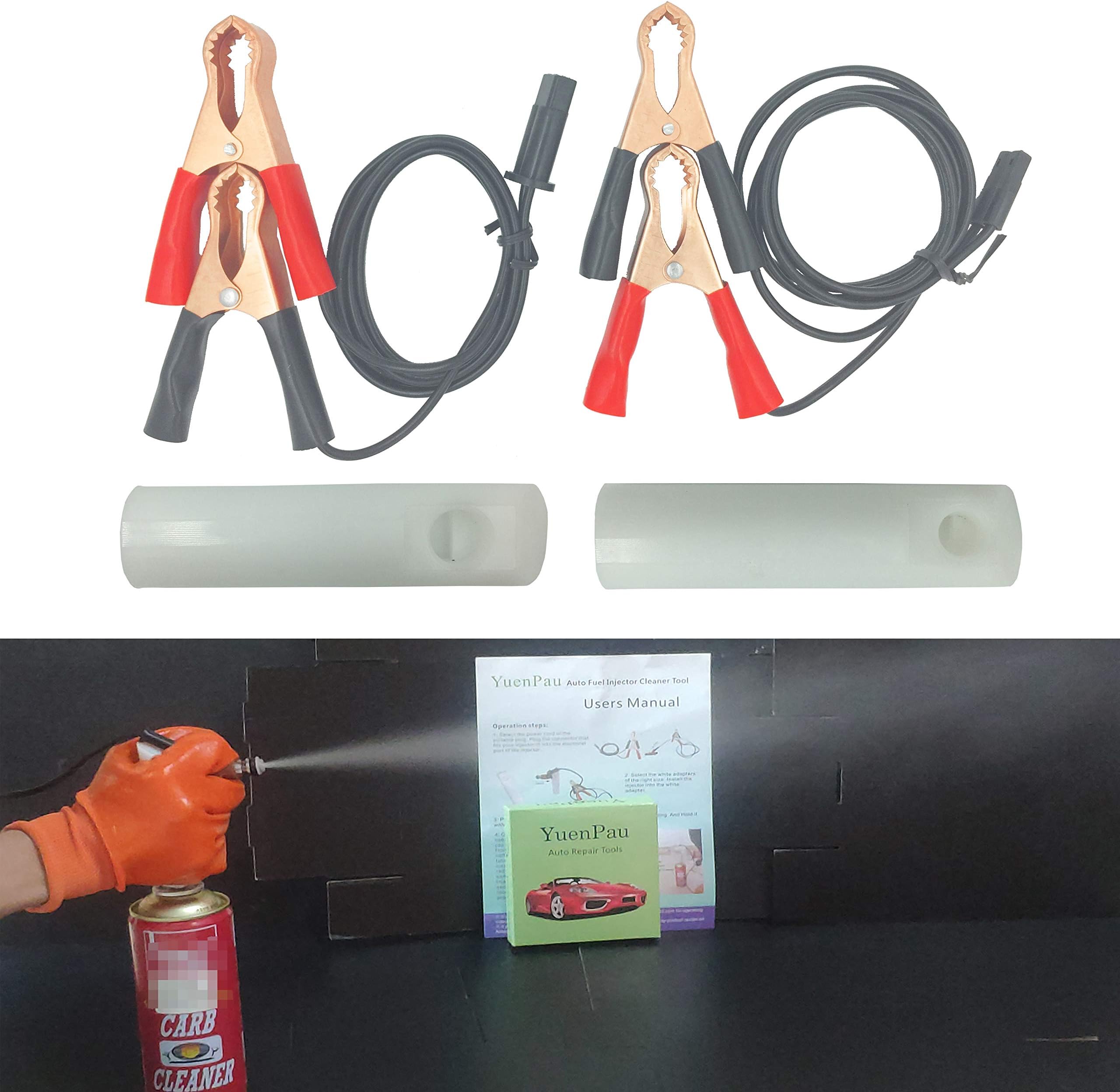 YuenPau Car Fuel Injector Cleaner Adapter DIY Nozzle Flush Cleaning Tool Set Universal Car Kit