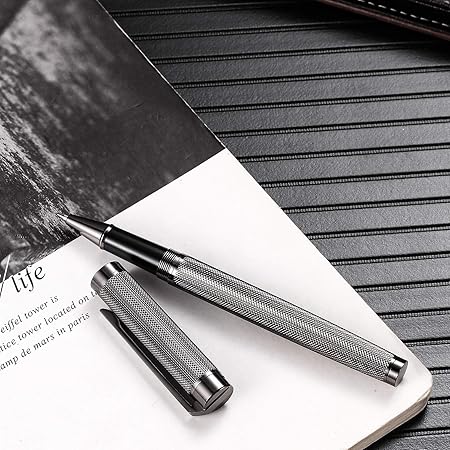 Amazon Danyee 高級ボールペン 専用替芯2本付き 一年品質保証 筆記具 記念日 記念品 お父さん 結婚記念 彼氏 就職 昇進 メンズ 退職 祝い 誕生日 お祝い プレゼント バレンタイン ギフト グレー G8 油性ボールペン 文房具 オフィス用品