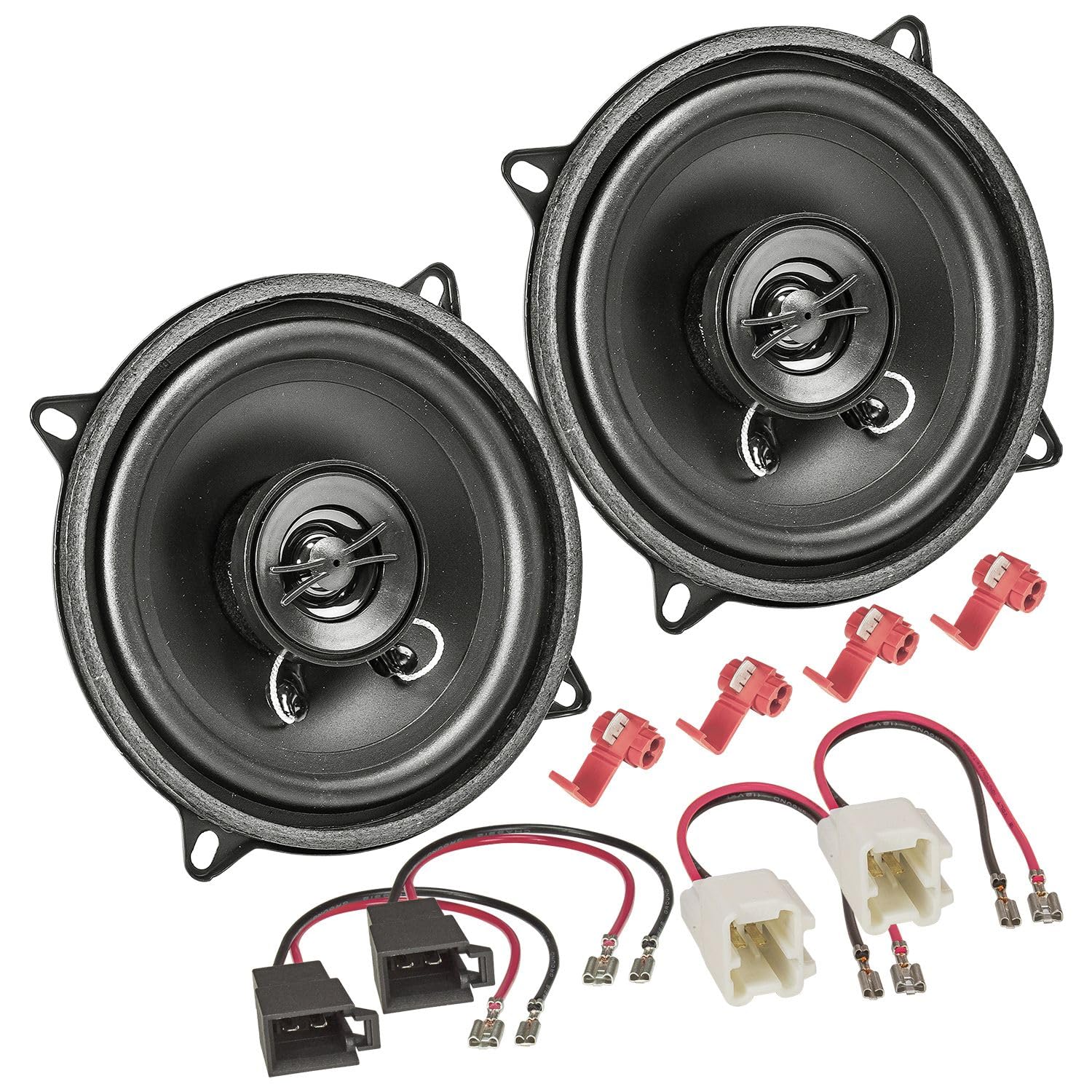 tomzz Audio 4009-005 TA13.0-Pro Lautsprecher Einbauset kompatibel mit Dacia Duster Logan Dokker 130mm Koaxial System
