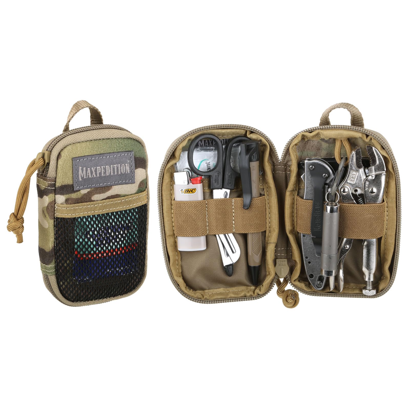 MAXPEDITION Pico Pocket Organizer, Ultra Compact EDC Gear Pouch, Tactical Utility Pouch for Everyday Carry, Tools, Gadgets, Outdoor First-Aid Kit, Survival (Multicam)-image-10