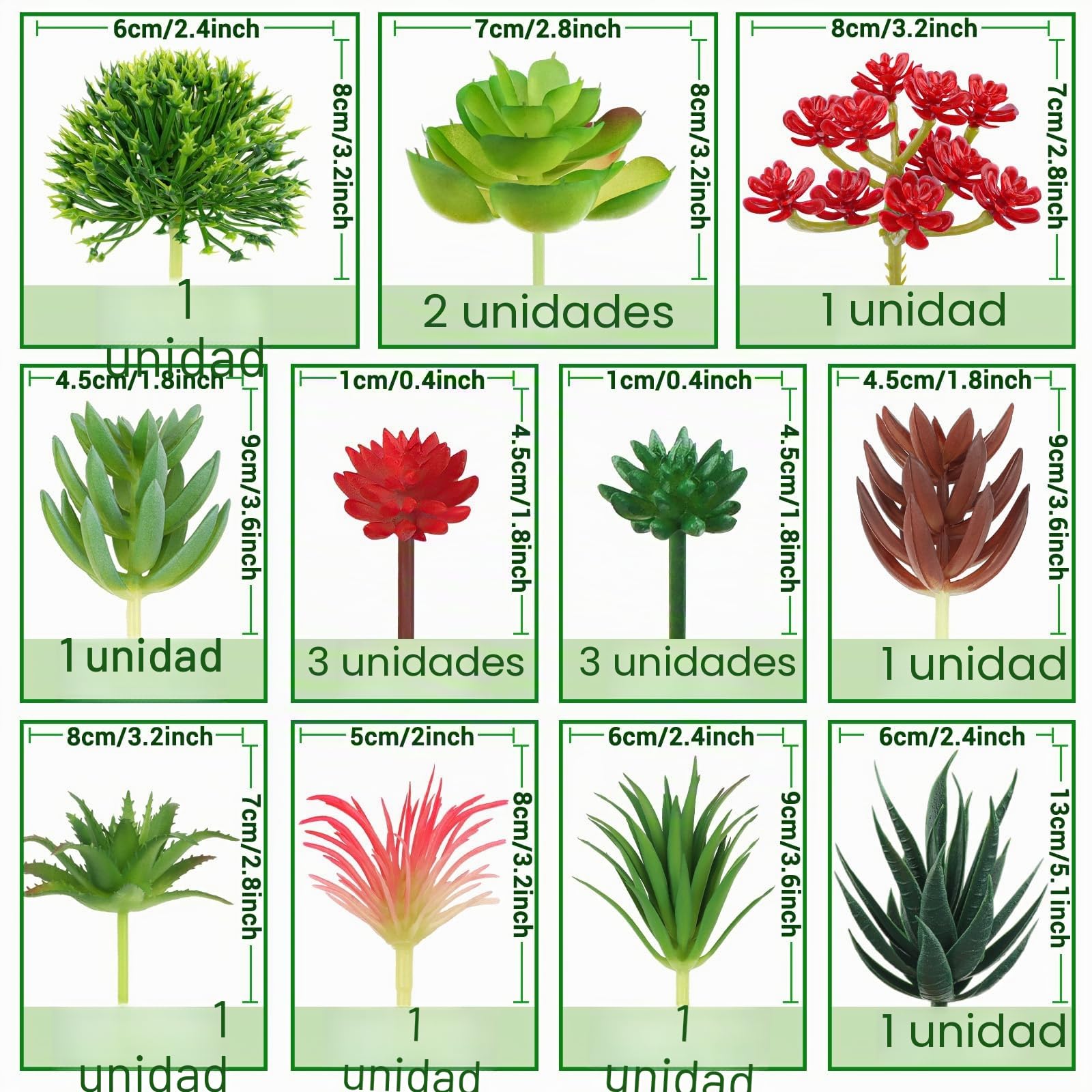 QUOZUO 16 Piezas Suculentas Artificiales Pequeñas Decorativas Mini Plantas Falsas Variadas Adornos Suculentas para Decoración Mesa Hogar Oficina Baño Cocina Balcón