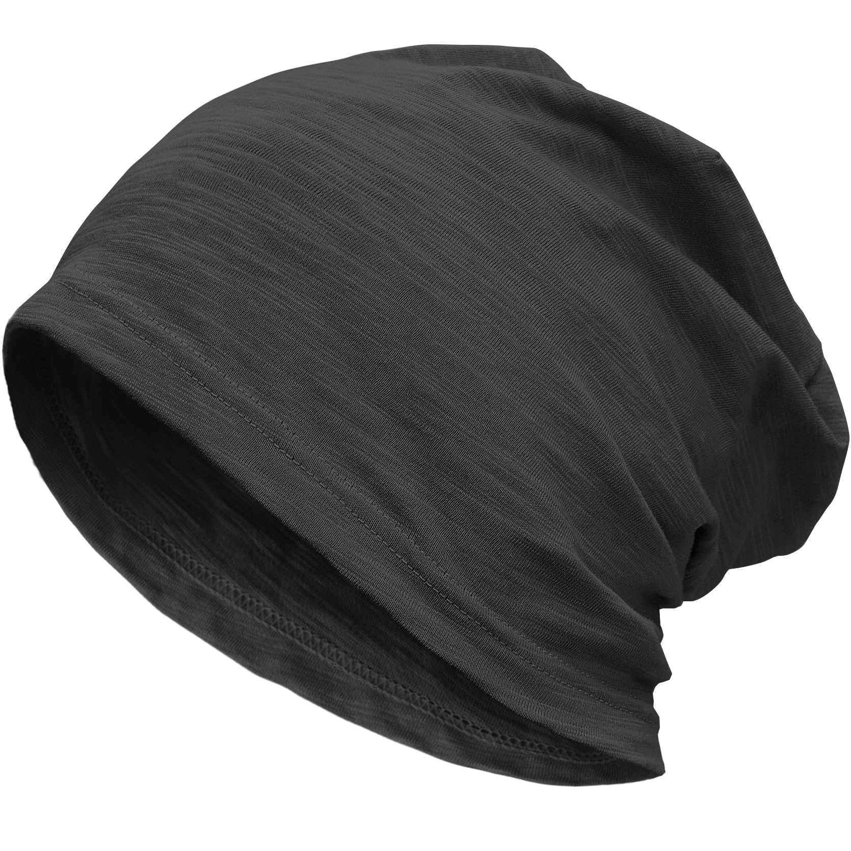 100% Cotton Lightweight Summer Hats for Women Men, Ultra Thin Slouchy Beanie Hat Oversizes Beanies Chemo Cap — view 20