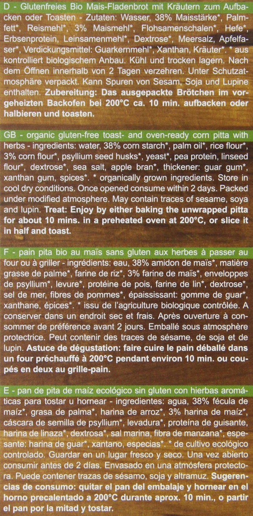 Schnitzer Bio Focaccia, glutenfrei, 6er Pack (6 x 220 g)