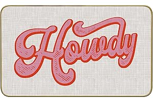 Howdy Doormat - Welcoming Pink Door Mat for Perfect House Decor