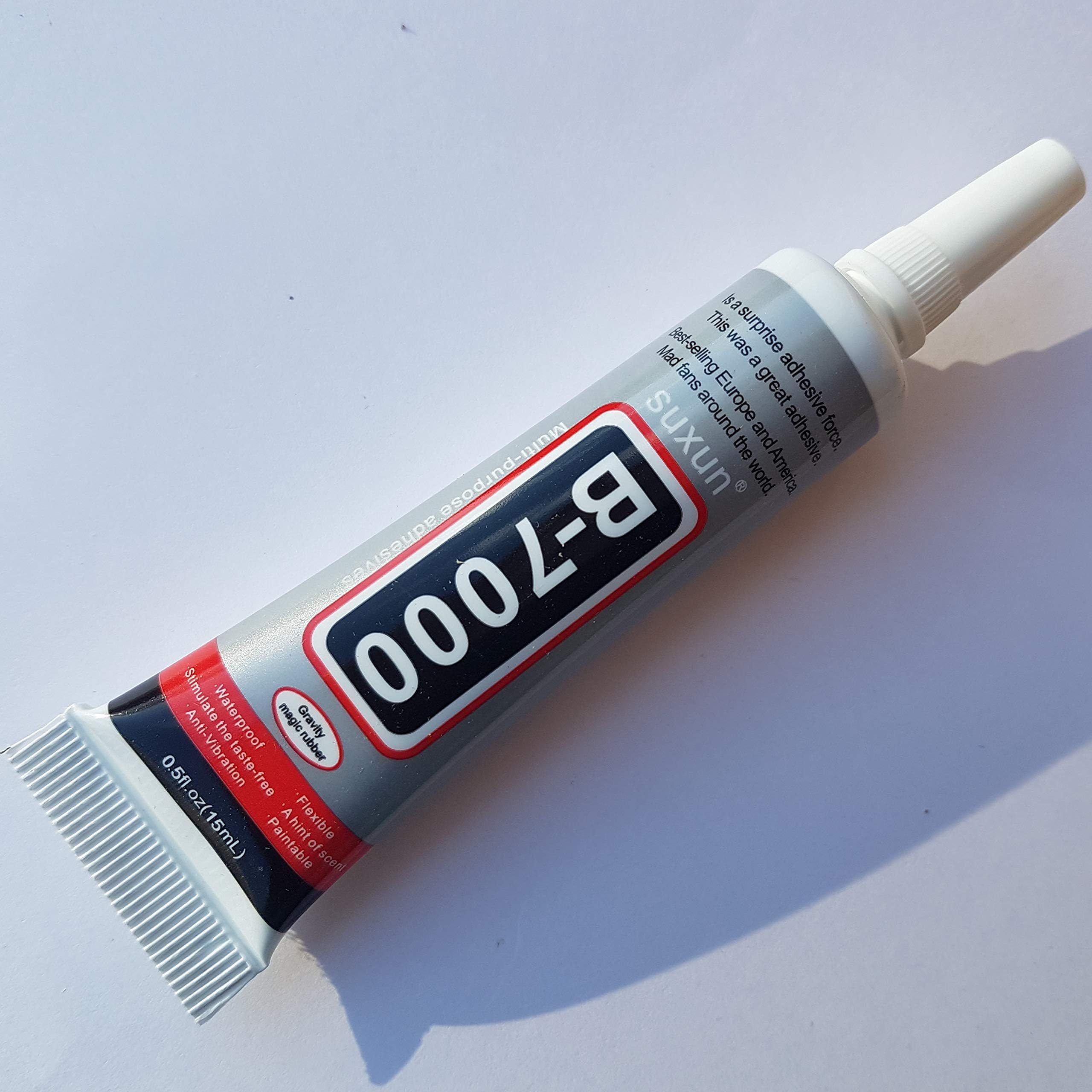 TShirt Showroom B7000 Jewellery Making Glue 15ml, 50ml, 110ml Multi purpose Mobile Repairs Rhinestone Bead Crafts (15ML)