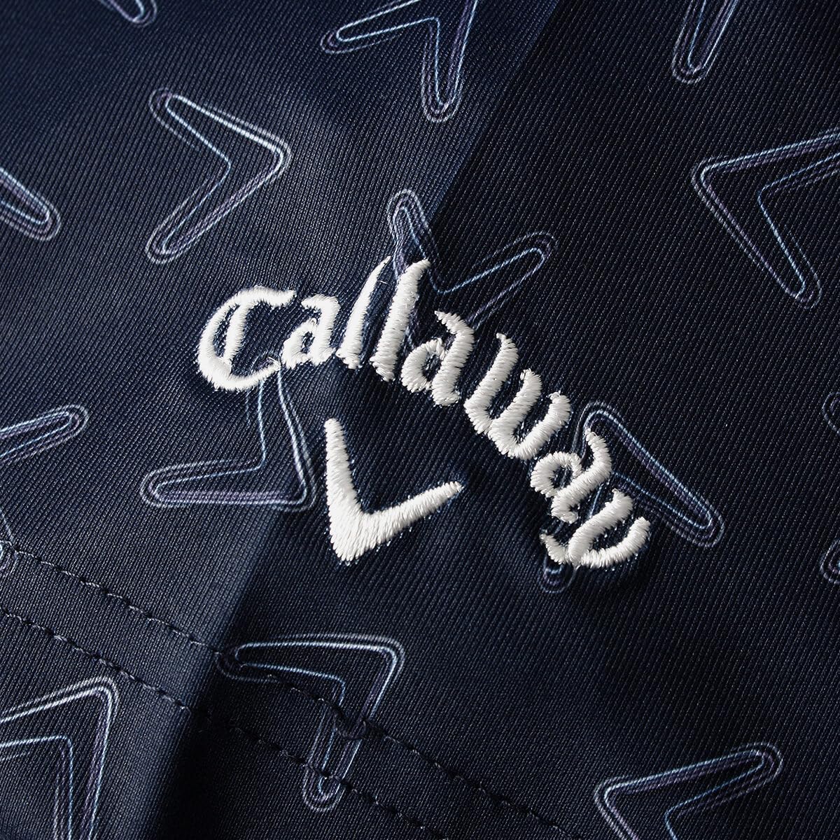 Callaway Polo da golf da uomo con motivo Chev Wicking Stretch