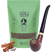 Royal Swag Ayuvredic Herbal Mixture 100% Tobacco Free and Nicotine Free With 1 Wooden Pipe 3.5 oz/ 100 gram