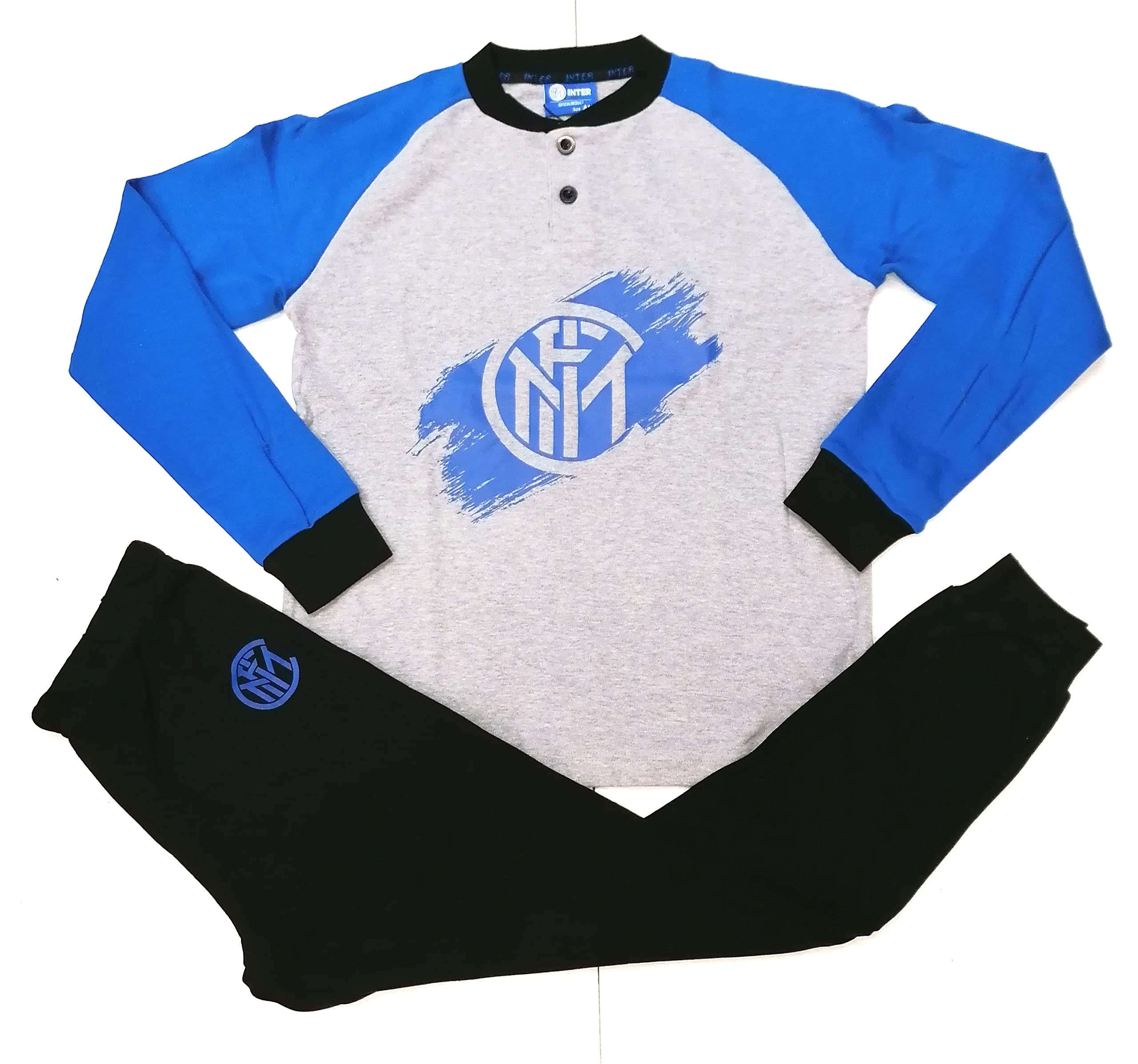 FC Internazionale Inter Pigiama Ufficiale Uomo Adulto S ML XL XXL NEROAZZURRI Calcio
