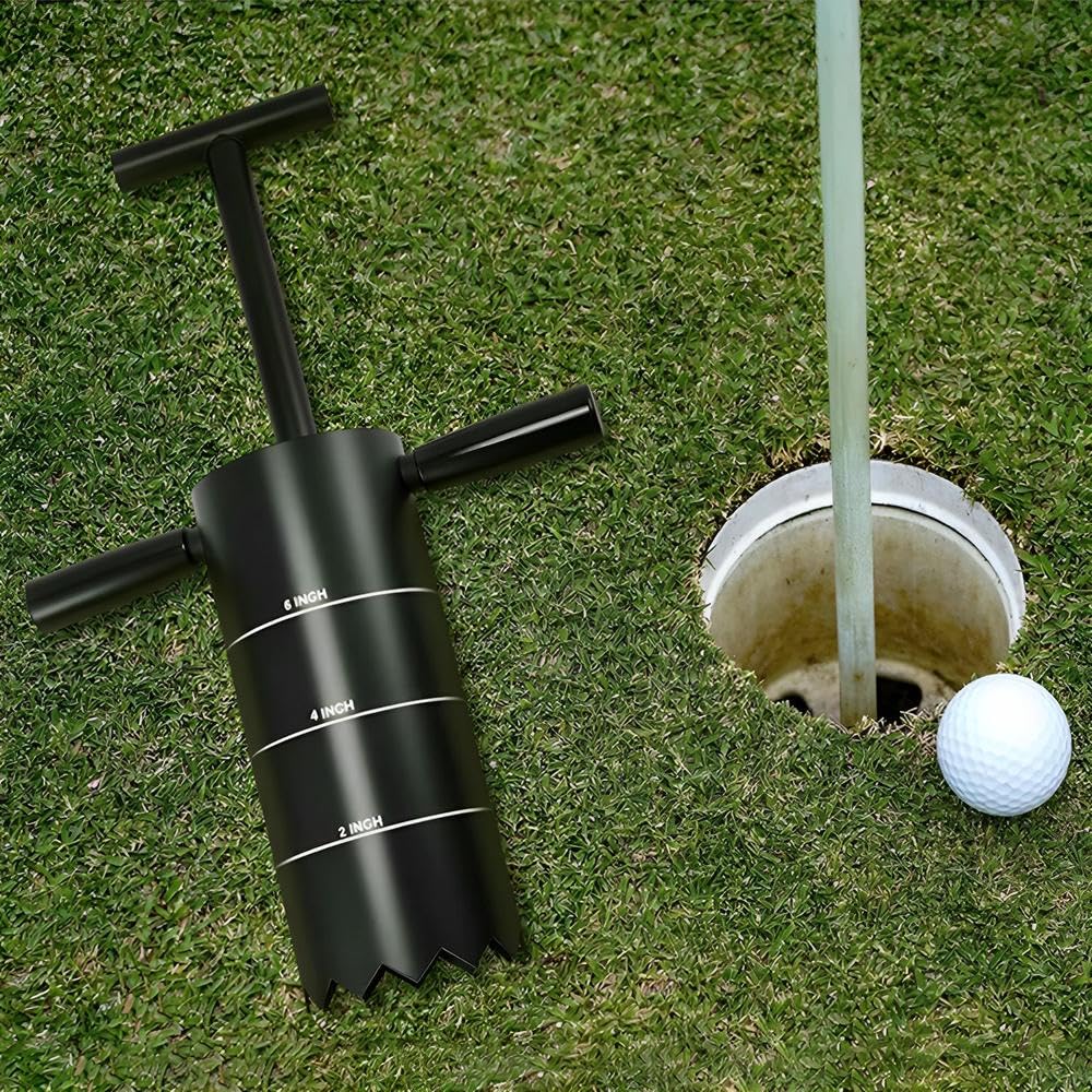 Trous de Coupe Portables, Légers et Faciles à Percer, avec Poignée Détachable pour L'entraînement Au Putting sur La Plage, 4 Pouces Multi Hole