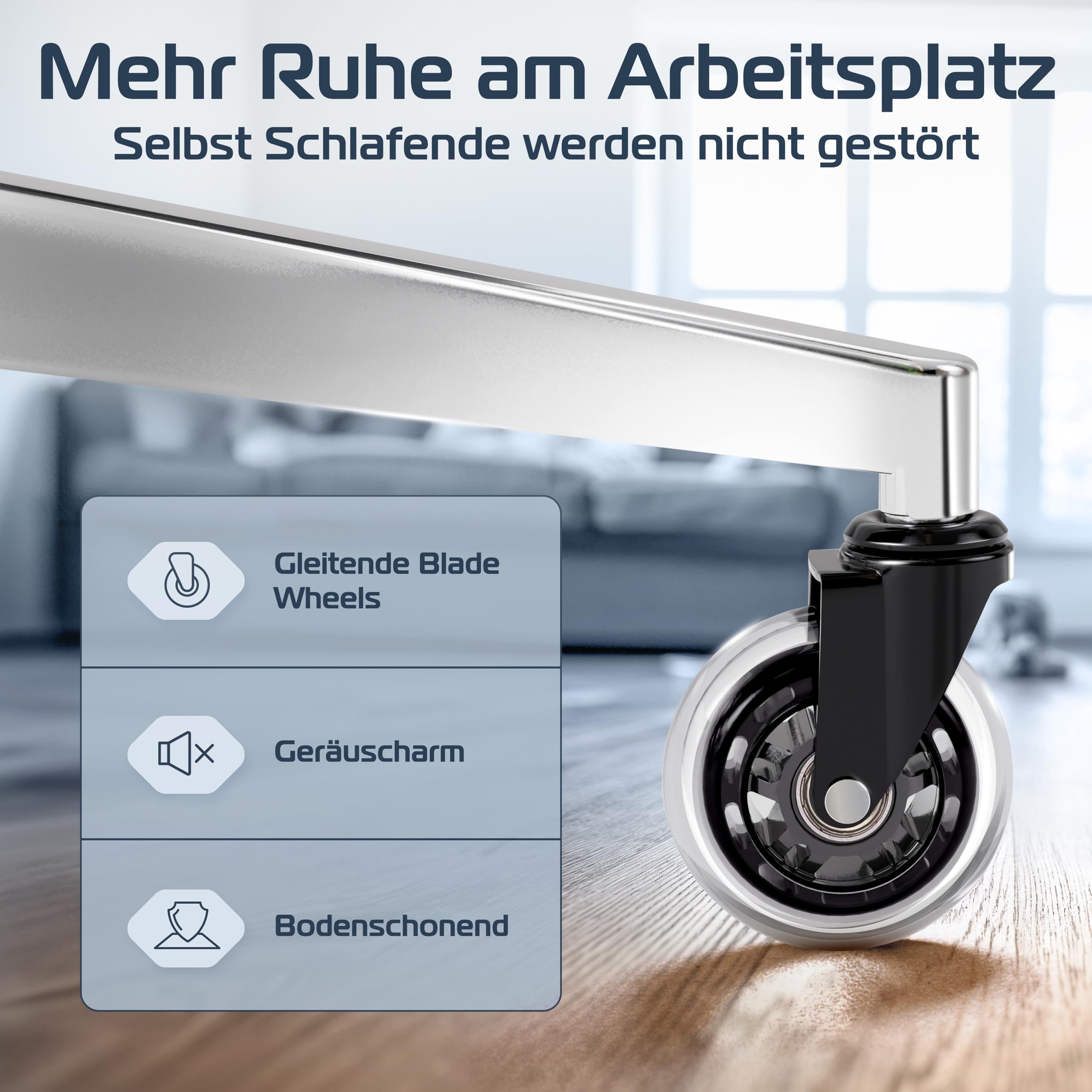 CLOUVOU CleverSeat Bürostuhl Ergonomisch TESTSIEGER Schreibtischstuhl Drehstuhl 150 kg