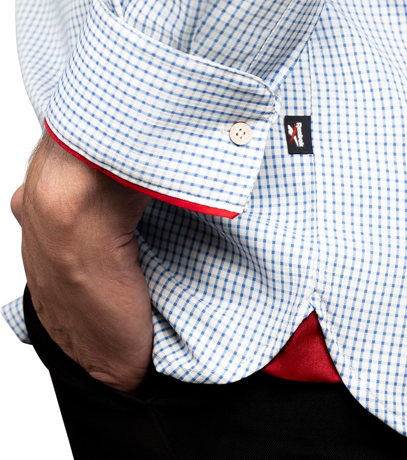 Reebok Slim Fit Long Sleeve Button Down Dress Shirts for Men - Wrinkle Free Long Sleeve Shirt Mens Formal