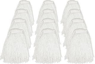 Genuine Joe GJOZ24RAYCT Rayon Cut End Narrow Band Wet Mop, 20oz.Natural (Pack of 12)