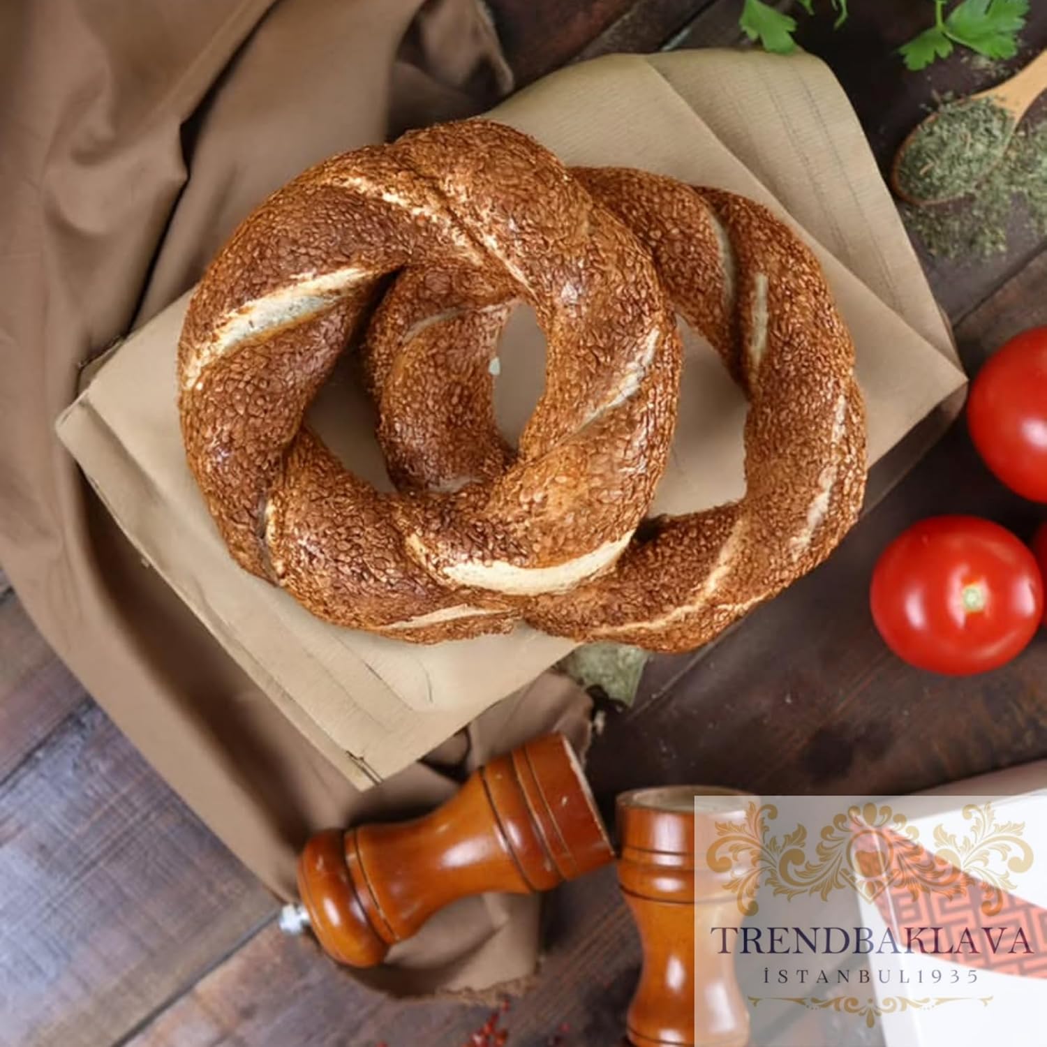 Trend Baklava İstanbul 1935 Turkish Bakery, Breakfast Bagel, Fresh Bread, Rolls Bread Fresh Bakery, Sesame Bagel, Turkish Food, Breakfast Theme Gift, Authentic Savory Food 4 Piece, Istanbul/Turkey