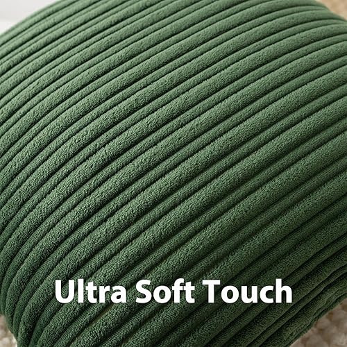 Miniatura 499 de UGASA - Juego de 2 fundas de almohada de terciopelo a rayas, funda decorativa para cojín con cremallera oculta para el hogar, sofá, dormitorio,