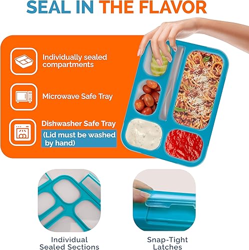 Miniatura 3 de Fiambrera BENTO para niños, fiambrera para mujer, adultos, recipiente para guardar la comida hermético Fiambreras para raciones planificadas de