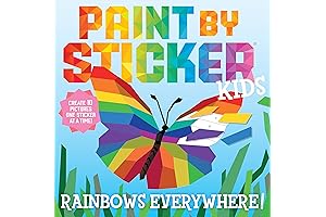 Paint by Sticker Kids: Rainbows Everywhere!: 10 Sticker Art Pictures for Kids