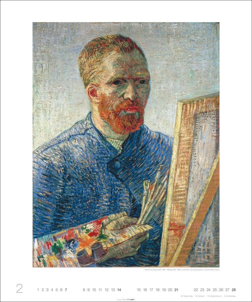 Vincent van Gogh Edition Kalender 2027: Kunstvoller Wandkalender mit den ausdrucksstarken Gemälden des berühmten Künstlers. Großer Kunst-Kalender 2027. 46 x 55 cm. Hochformat
