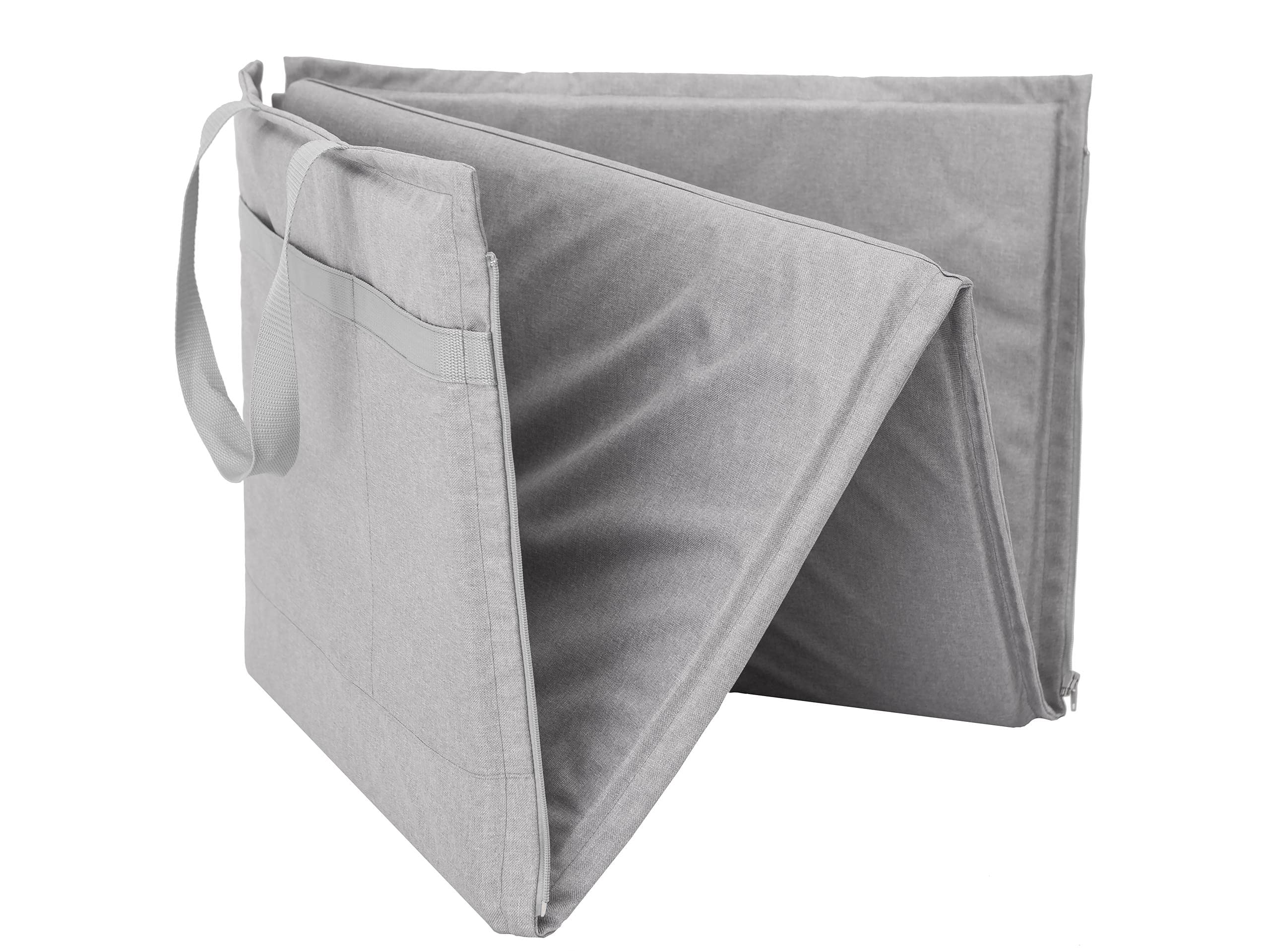 Strandmatte, 2in1 Sonnenliege, Strandmatte faltbar zu Tasche, 2in1 Faltbar Campingmatte für Outdoor, Park, Garten, tragbar - viele Farben, 177x54 cm