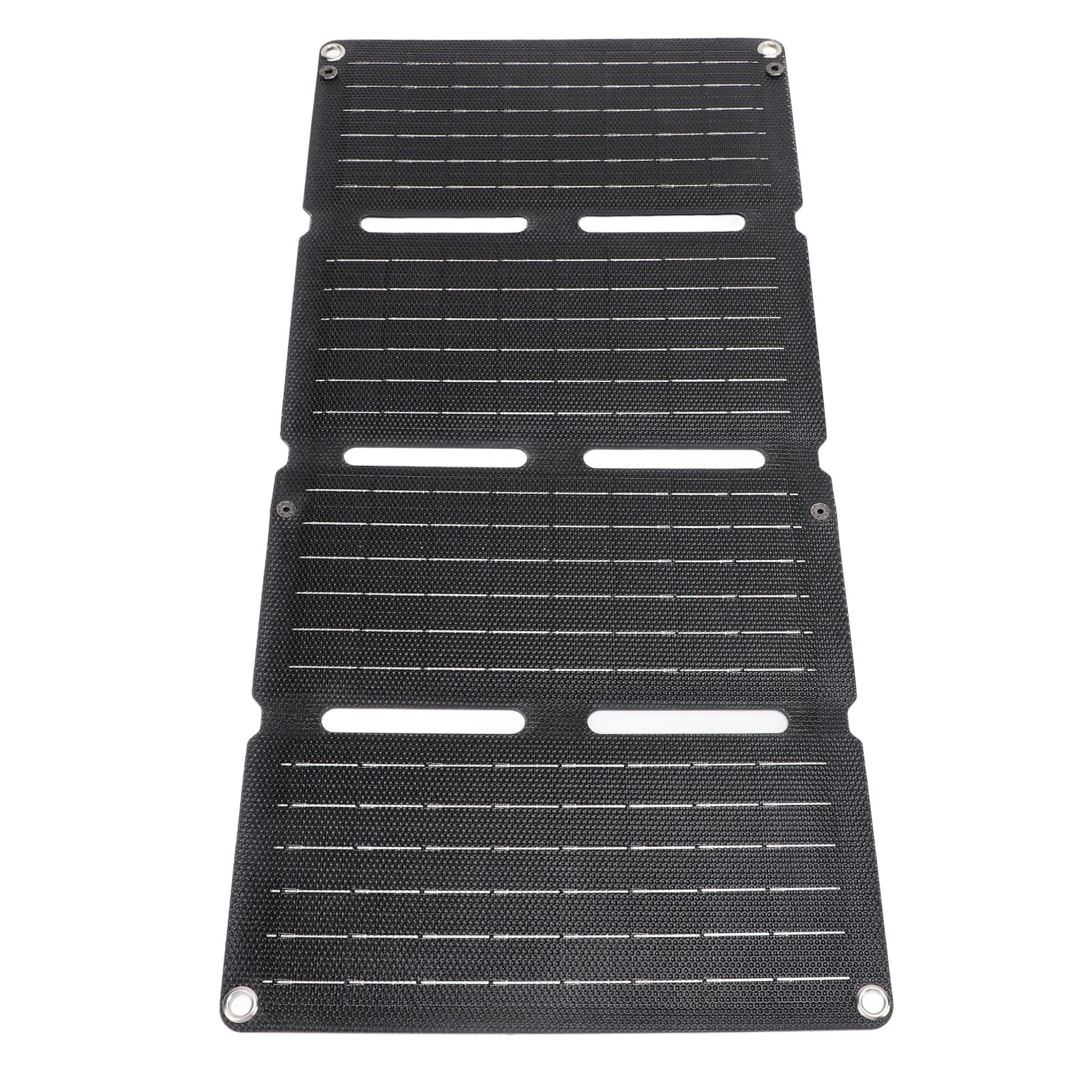 Cryfokt Portable Solar Panel, 80W Foldable Monocrystalline Solar Panel with Dual USB Output, 12V 5V Fast QC Portable Solar for Camping, RV, Fishing, Phone, Laptop