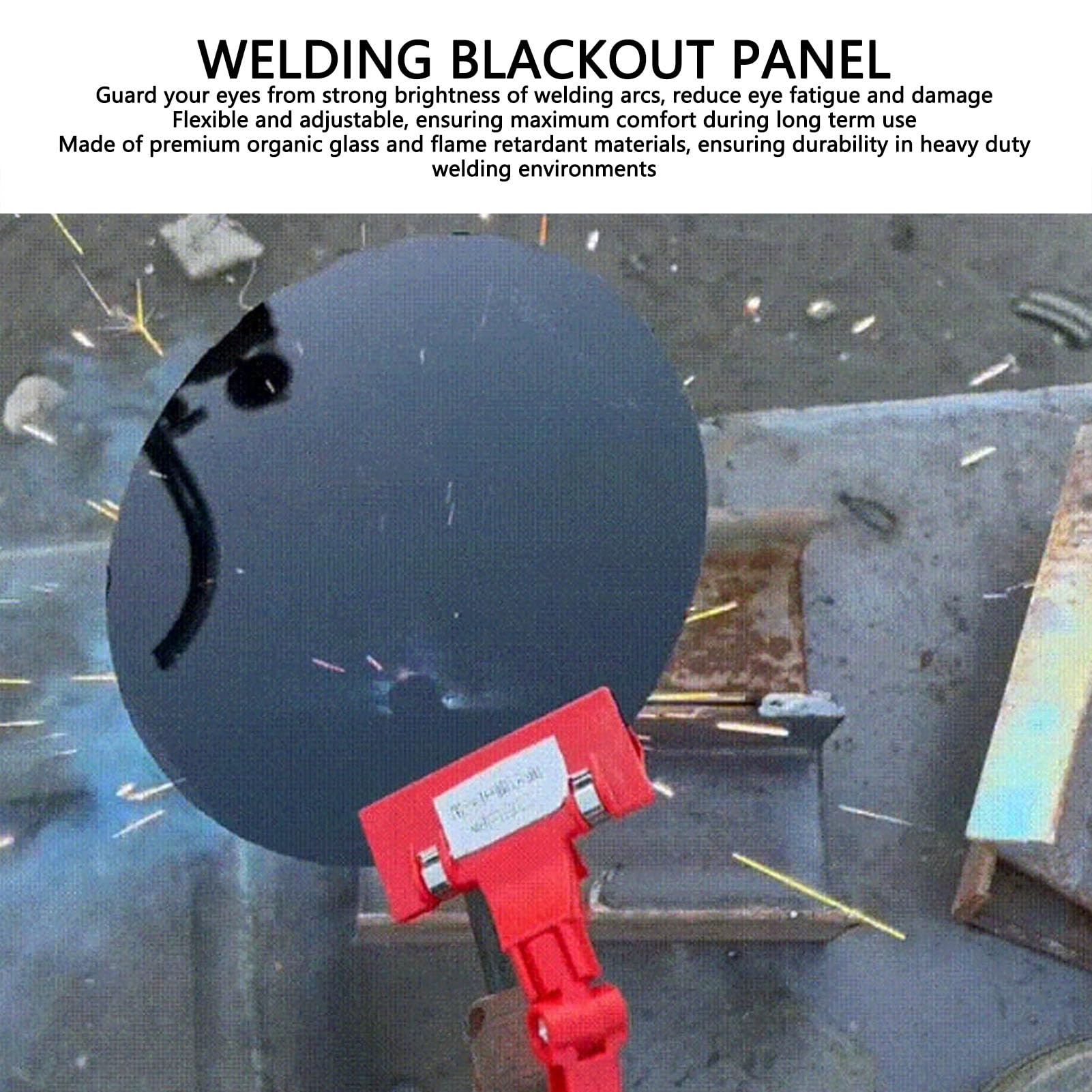Welding Blackout Panel,18cm Round Shading Cover Clip On Welding Cover Prevent Strong Light Arc Welding Protective for Any Welding Task
