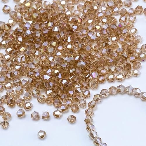 Miniatura 9 de 150 cuentas de cristal de 0.315 pulgadas, cuentas de cristal para la fabricación de joyas, cuentas de bicona, cuentas de vidrio de bicona, cuentas