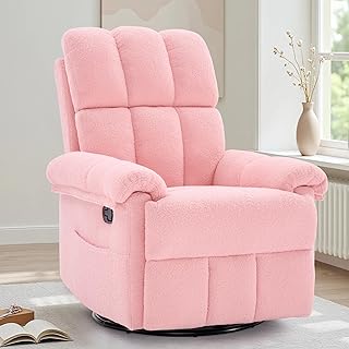 Recliner Chair, Swivel Rocker Recliner Chair for Adults, Small Recliners...